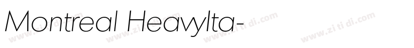 Montreal HeavyIta字体转换